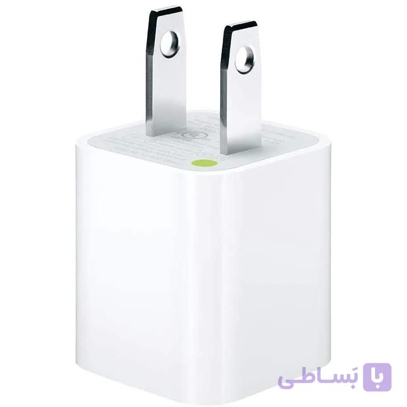 کلگی شارژر 5 وات آیفون APPLE iPhone 5W USB Power Adapter — تصویر 1