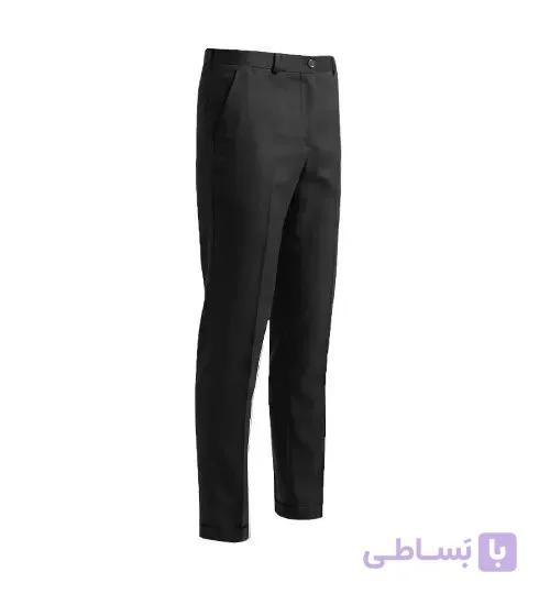شلوار مردانه راسته ساده ویسکوز مشکی مدل 50818