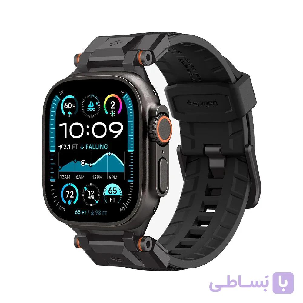 بند اپل واچ اسپیگن مدل Spigen DuraPro Armor PU for Apple Watch 49/46/45 mm — تصویر 1