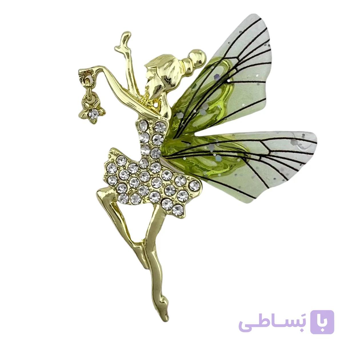گل سینه زنانه مدل فرشته کد G4110 — تصویر 1