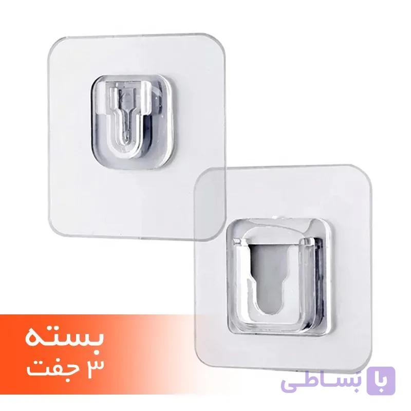 میخ چسبی دوطرفه نر و ماده وارداتی 3 بسته 2 تکه ای — تصویر 1