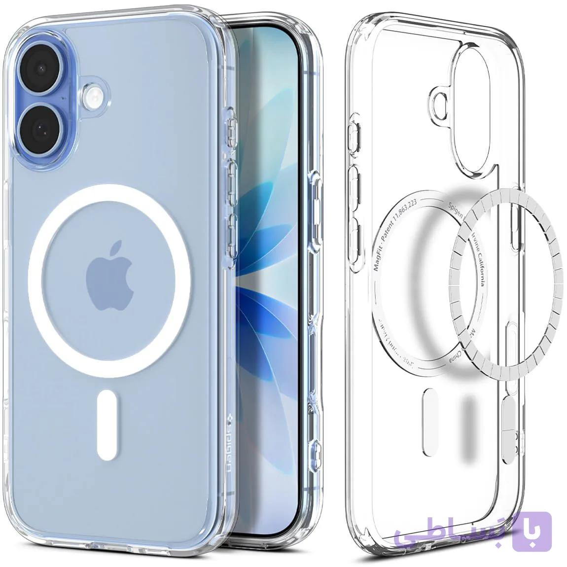 قاب شفاف اسپیگن آیفون 17 دارای مگسیف SPIGEN NEO HYBRID — تصویر 1
