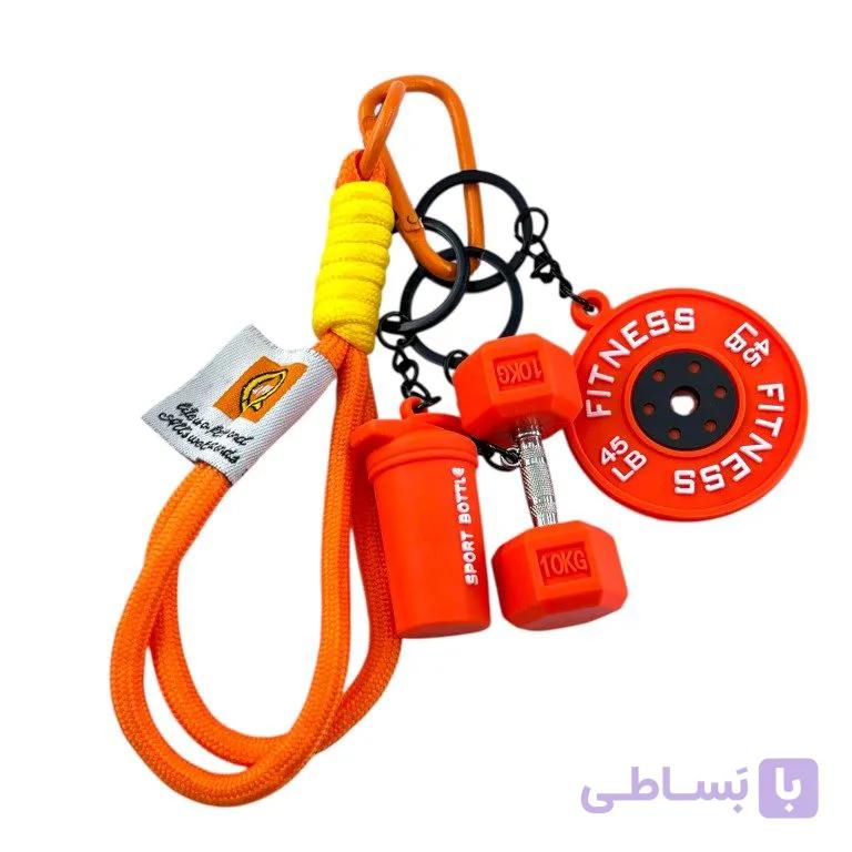 آویز کیف چارم بگ جاکلیدی مدل ماگ دمبل وزنه کد J4188 — تصویر 1