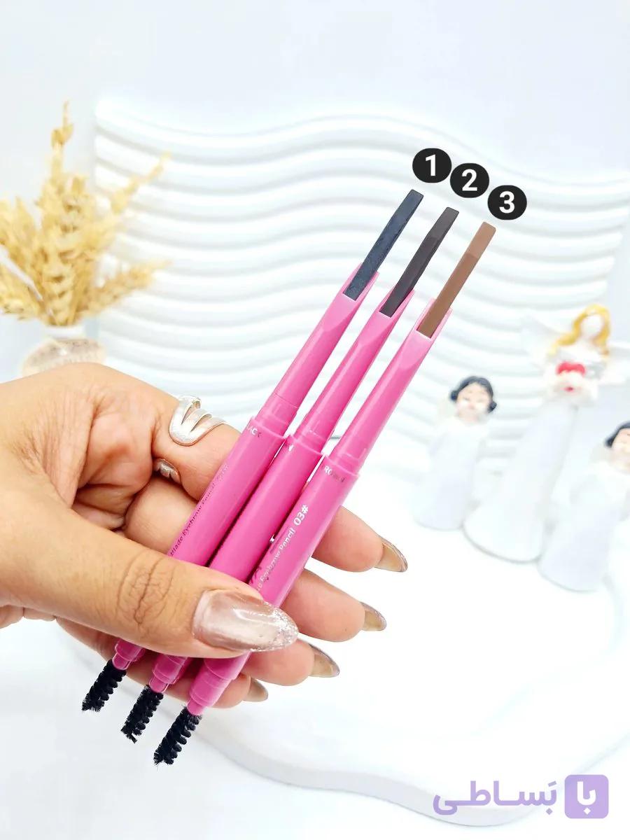 مداد ابرو و برس ابرو دوطرفه مدل خشک برند PEN KOTA کد 8461 — تصویر 1