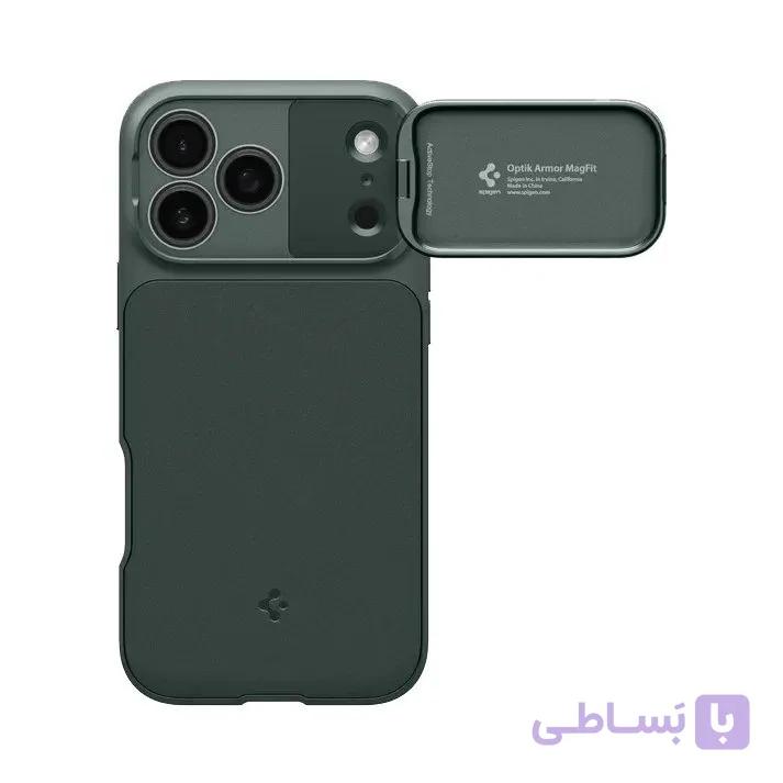 قاب آیفون 17 پرو مکس اسپیگن مدل (MagFit) Spigen Optik Armor — تصویر 1