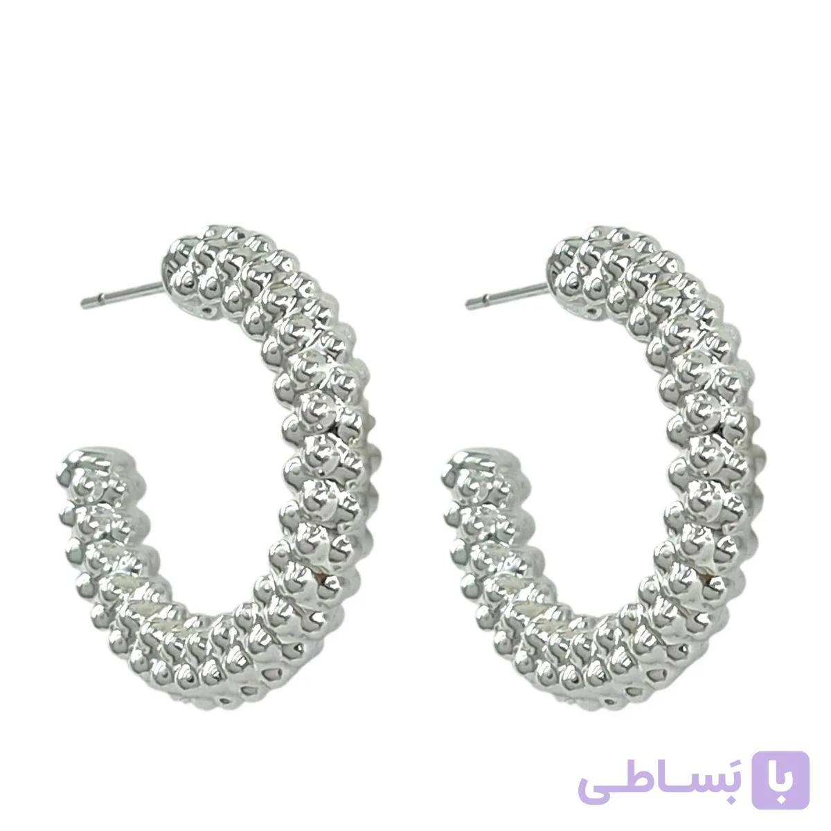 گوشواره زنانه ژوپینگ مدل توپی  کد E6507 — تصویر 1