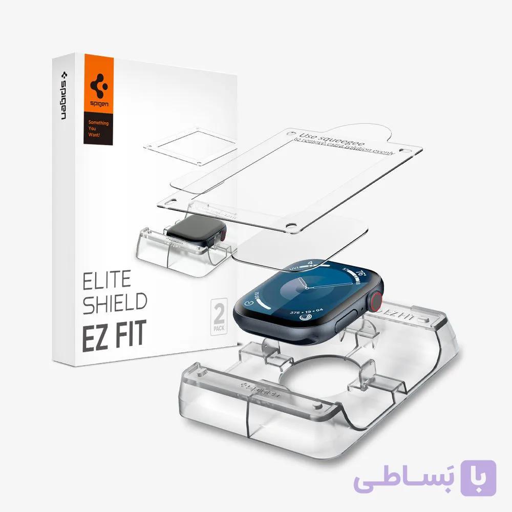 محافظ صفحه نمایش اپل واچ 46mm اسپیگن Spigen Apple Watch 10 (46mm) EliteShield EZ Fit — تصویر 1