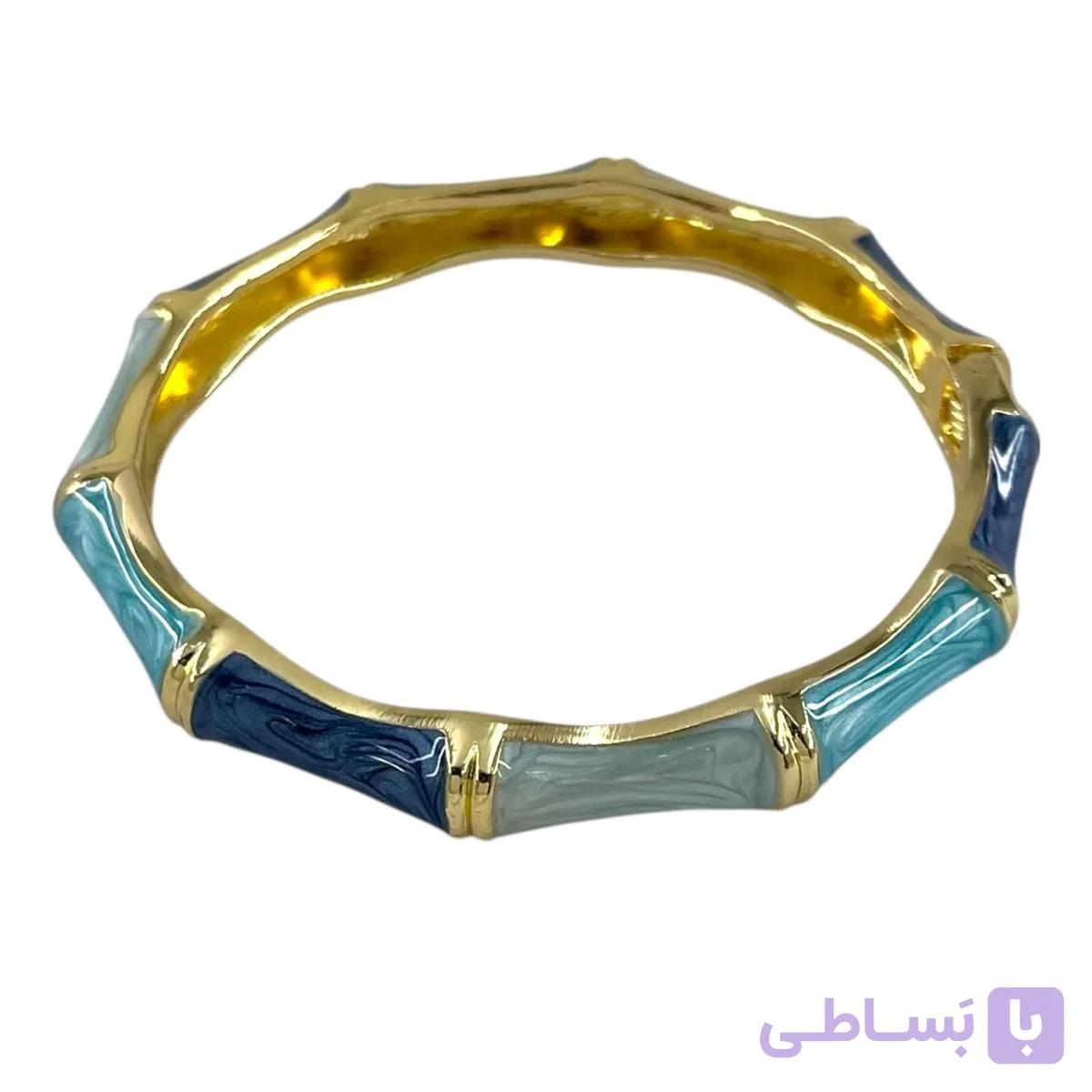 دستبند زنانه بنگل مدل میناکاری B5517 — تصویر 1