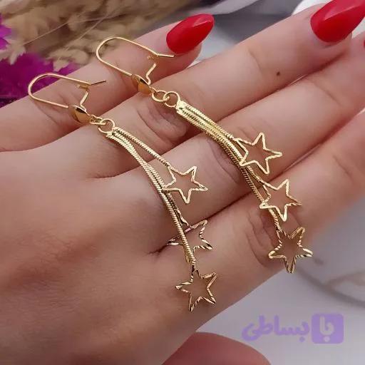 گوشواره زنانه آویز سیتی گلد