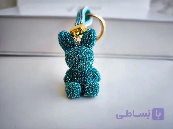 جاکلیدی خرگوش فول نگین رنگی 10809 — تصویر 1