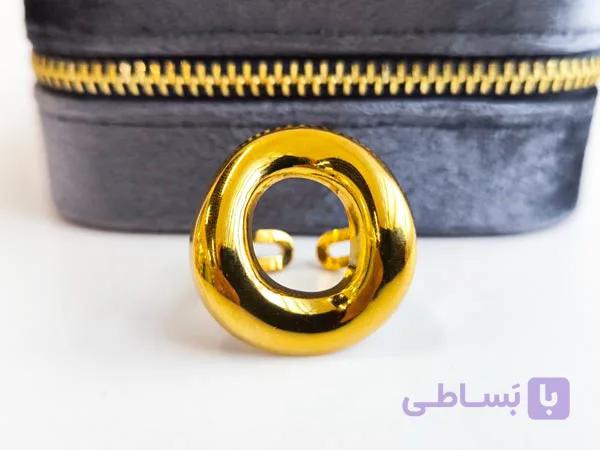 انگشتر طرح دایره مینیمالی کد 10870 — تصویر 1