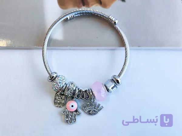دستبند دست همسا پاندورا زنانه کد 10645 — تصویر 1
