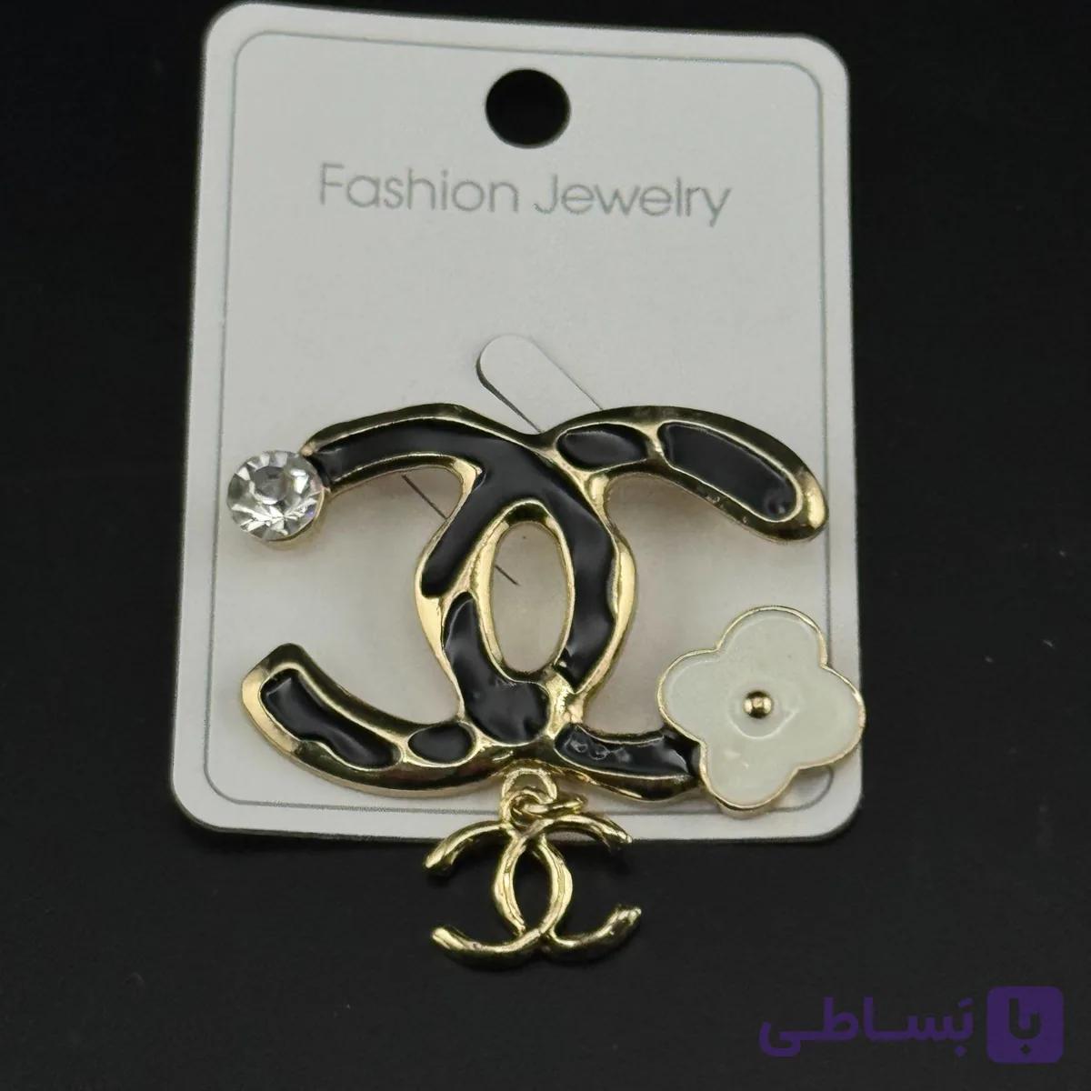 سنجاق سینه زنانه طرح شنل (Chanel) — تصویر 1