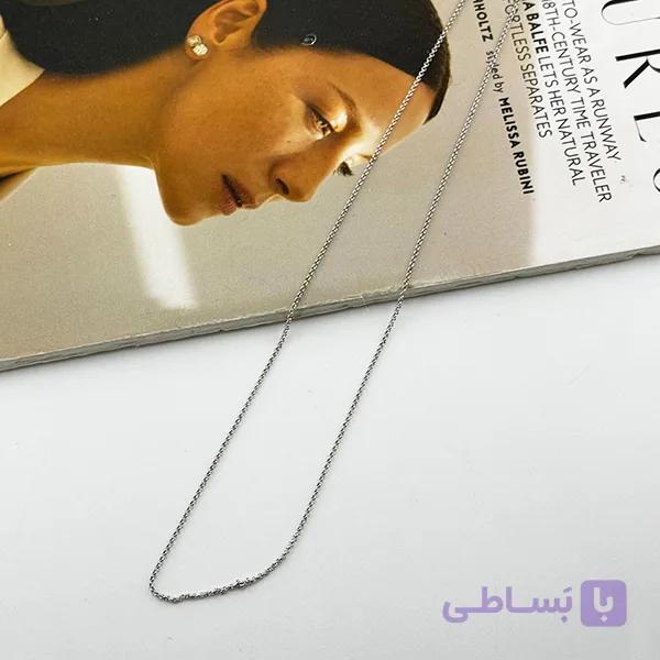 زنجیر نقره‌ای ظریف — تصویر 1