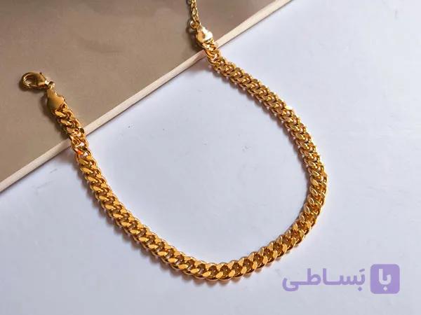 پابند کارتیر استیل طلایی — تصویر 1