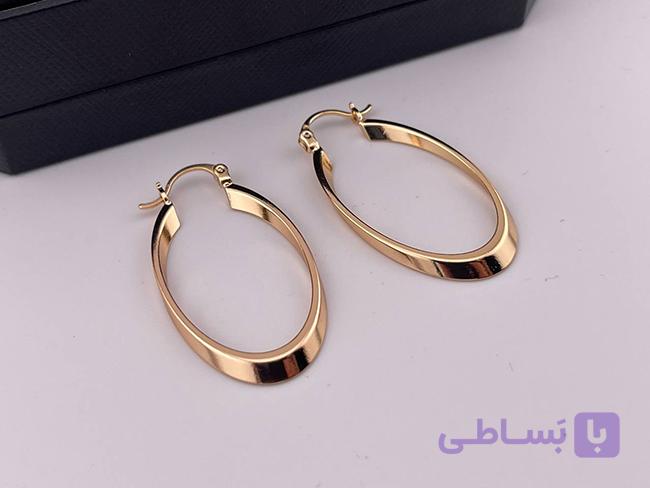 گوشواره بیضی شکل ژوپینگ — تصویر 1
