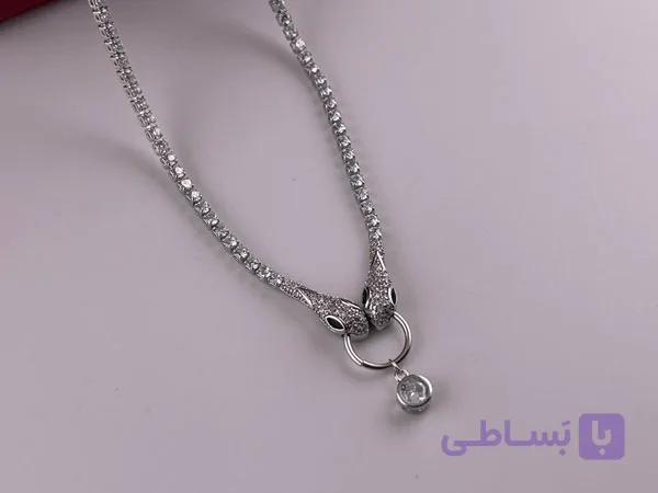گردنبند ترند ماری نقره ای — تصویر 1