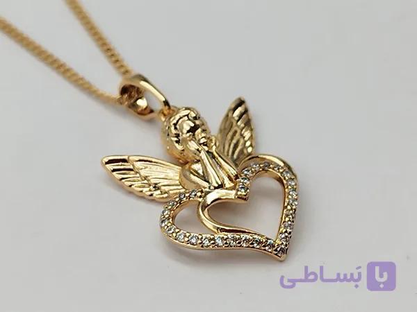 گردنبند زنانه فرشته برجسته ژوپینگ کد A0246 — تصویر 1