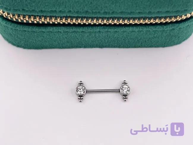 پیرسینگ نیپل تیتانیوم کد 01 — تصویر 1