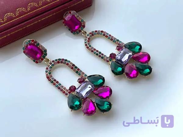 گوشواره مولتی کالر خاص — تصویر 1