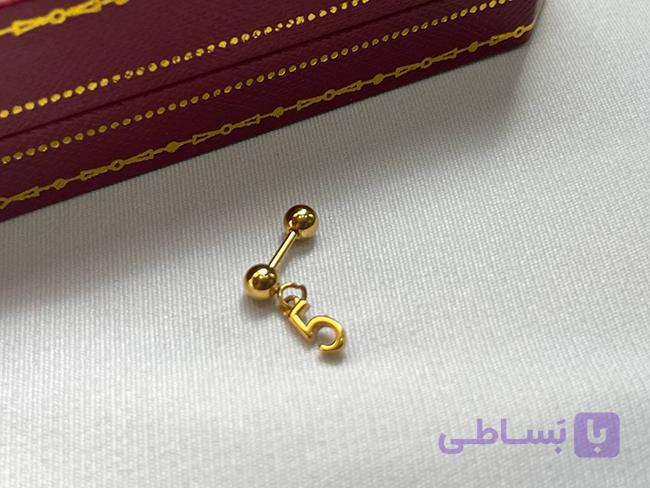 پیرسینگ گوش با آویز شماره 5 — تصویر 1