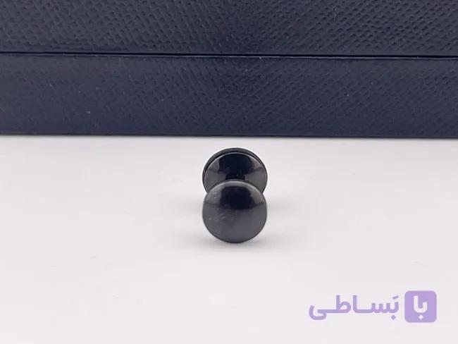 پیرسینگ گوش مشکی ساده — تصویر 1