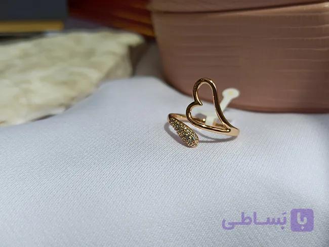 انگشتر طرح قلب ژوپینگ فری سایز