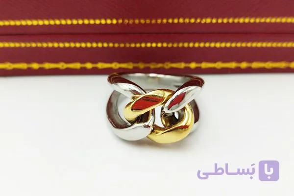 انگشتر استیل زنانه حلقه ای — تصویر 1