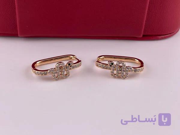 گوشواره طرح ماه ژوپینگ — تصویر 1