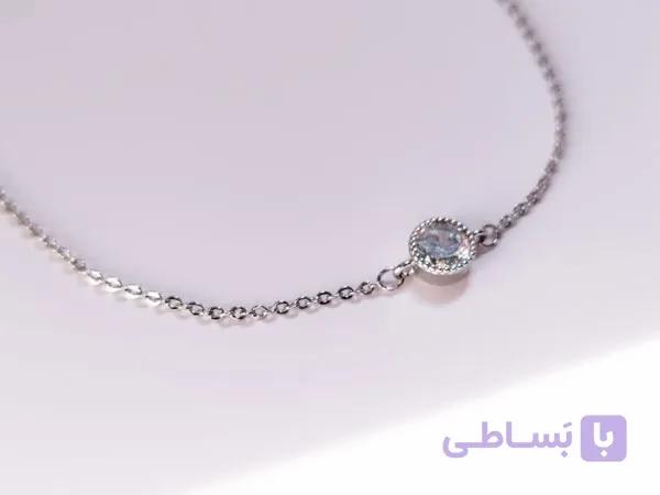 دستبند طرح جواهر تک نگین — تصویر 1