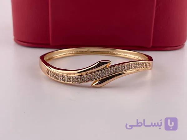 خرید دستبند زنانه نگین دار — تصویر 1