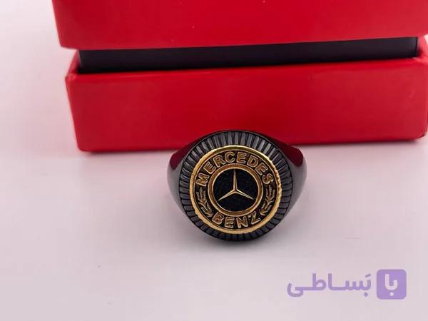 انگشتر شیک مرسدس بنز مشکی — تصویر 1