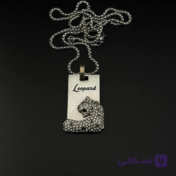 گردنبند نقره ای طرح Leopard — تصویر 1