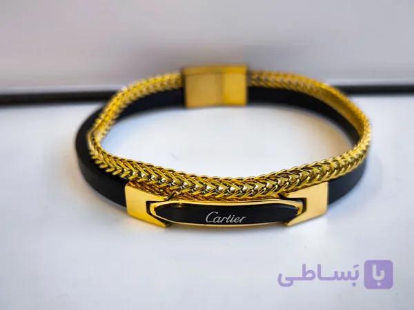 دستبند چرم کارتیر دولاین کد 10689 — تصویر 1