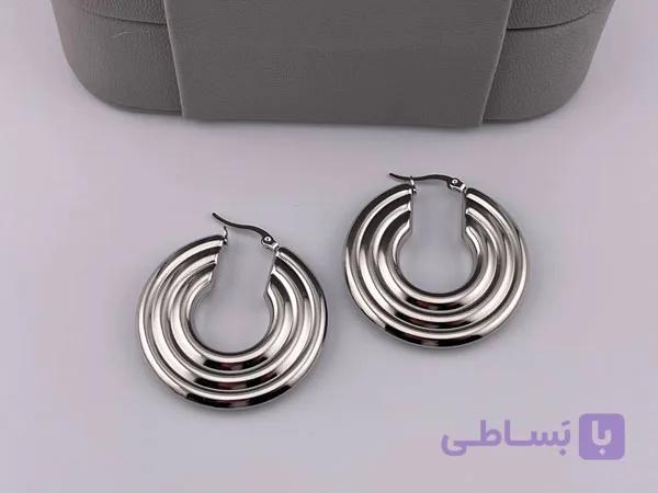گوشواره مینیمال ترند دایره ای — تصویر 1