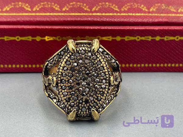 انگشتر مردانه طرح خورشید — تصویر 1