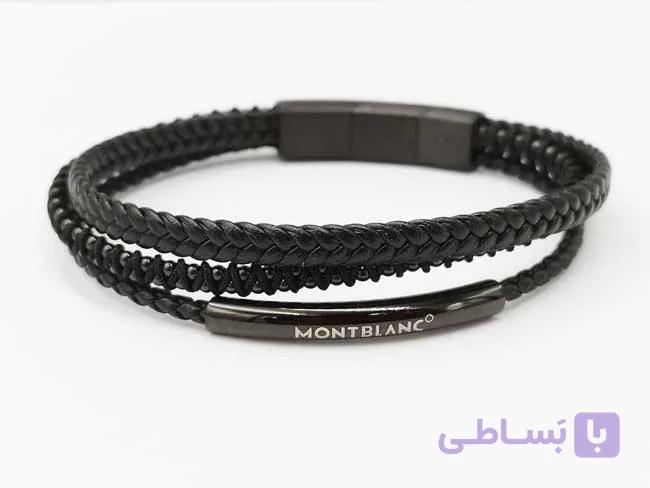 دستبند سه لاین مون بلان مشکی — تصویر 1