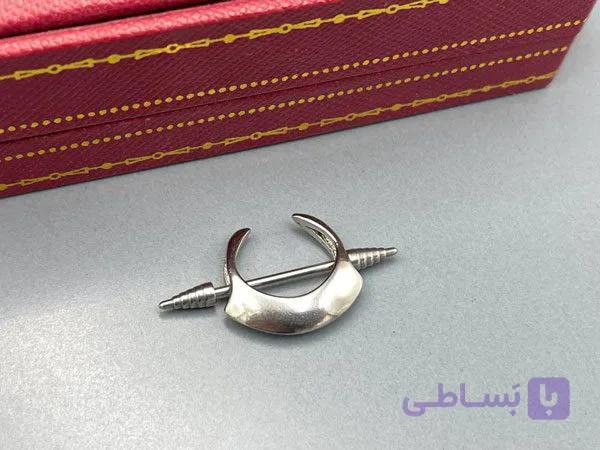 پیرسینگ سینه و گوش نیزه نقره ای