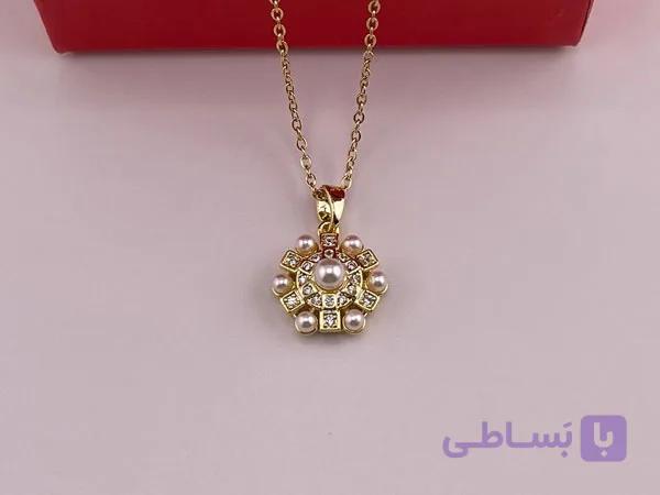 گردنبند زنانه مرواریدی ظریف و شیک — تصویر 1