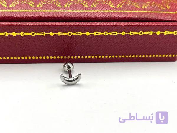 پیرسینگ گوش طرح ماه