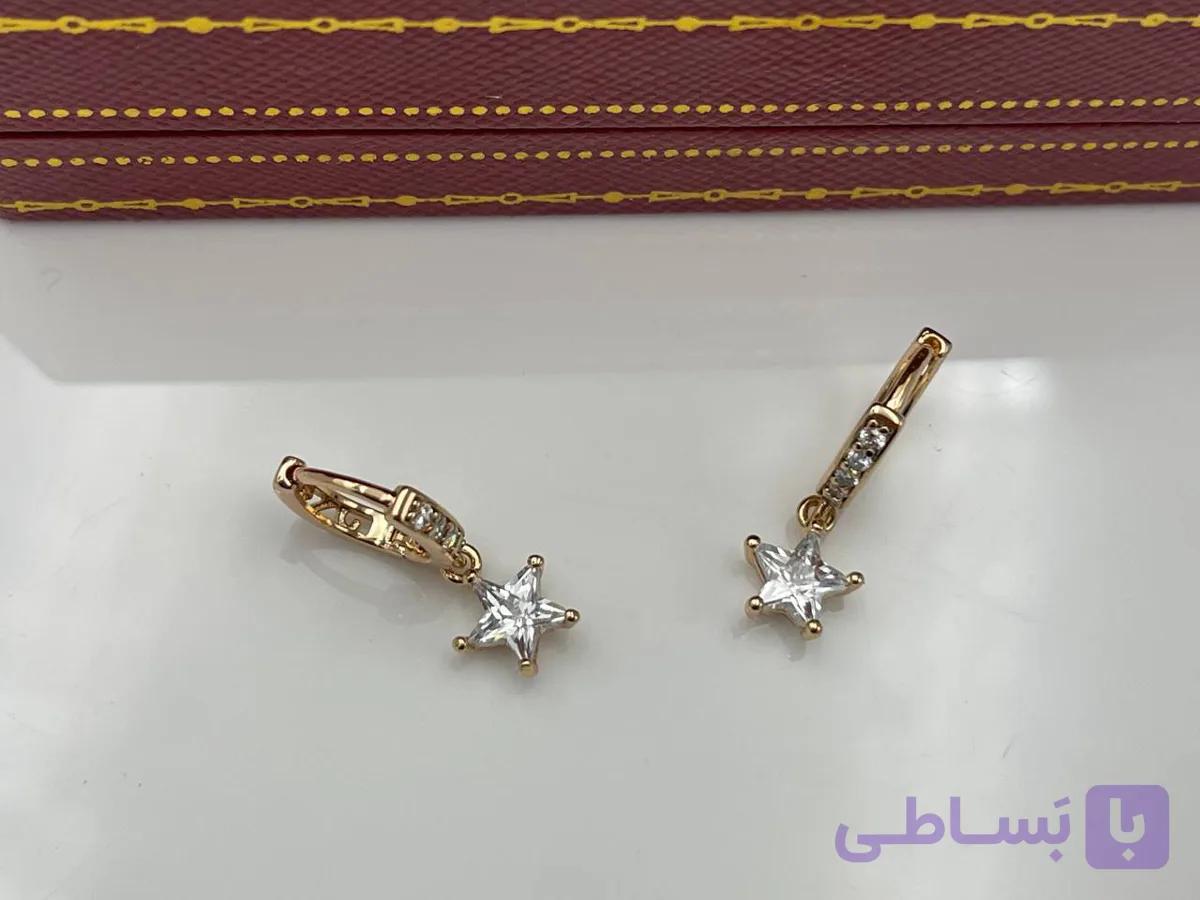 گوشواره ژوپینگ آویز ستاره — تصویر 1