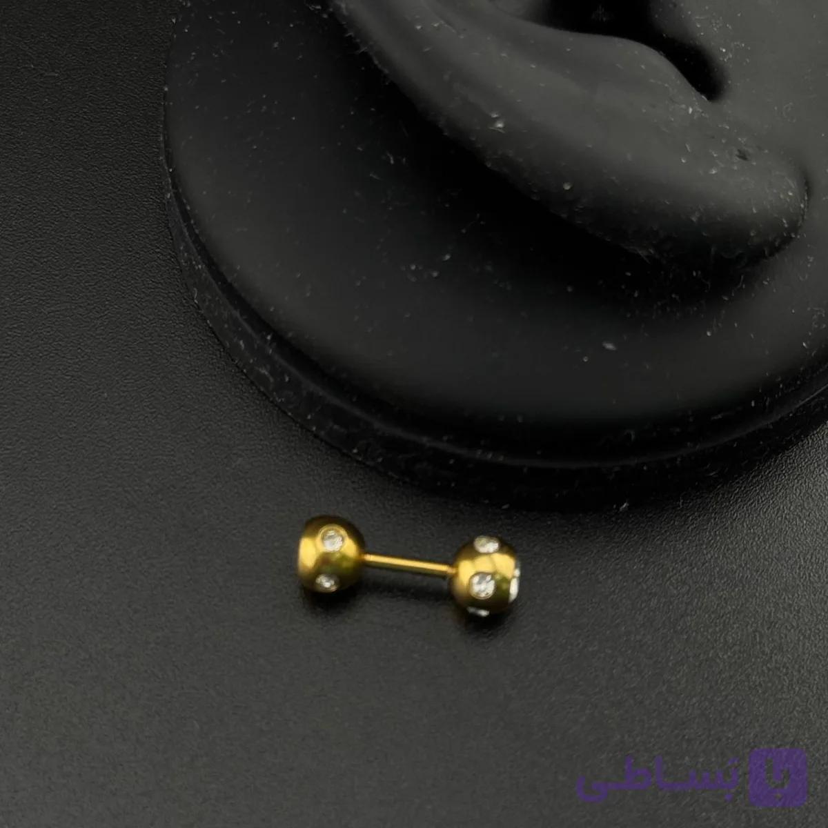 پیرسینگ توپکی نگین‌دار — تصویر 1