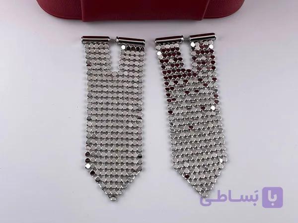 گوشواره آویز سکه ای بلند — تصویر 1