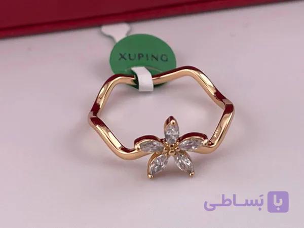 انگشتر مینیمال ژوپینگ طرح گل — تصویر 1