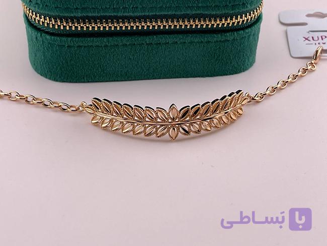 دستبند طرح طلا برگی شکل — تصویر 1