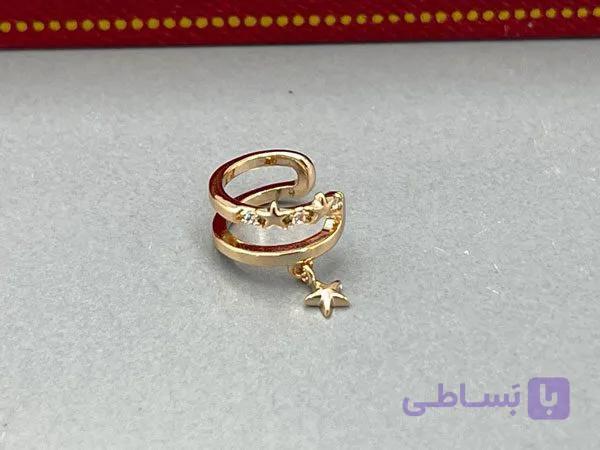 گوشواره ایرکاف طرح ستاره بدون نیاز به سوراخ — تصویر 1