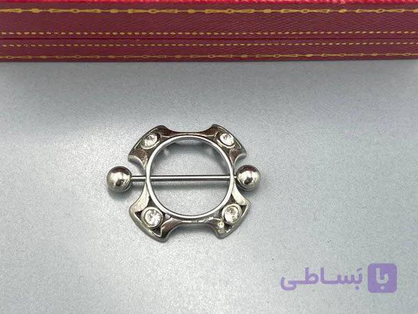 پیرسینگ نیپل نگین دار