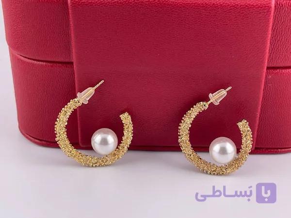 گوشواره طلایی ساده — تصویر 1