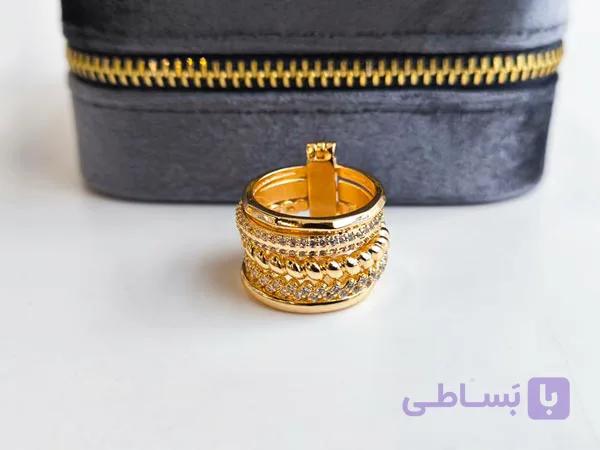انگشتر ژوپینگ پورتوفینو نگینی کد 10886 — تصویر 1