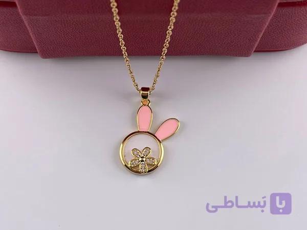 گردنبند گل نگین دار — تصویر 1